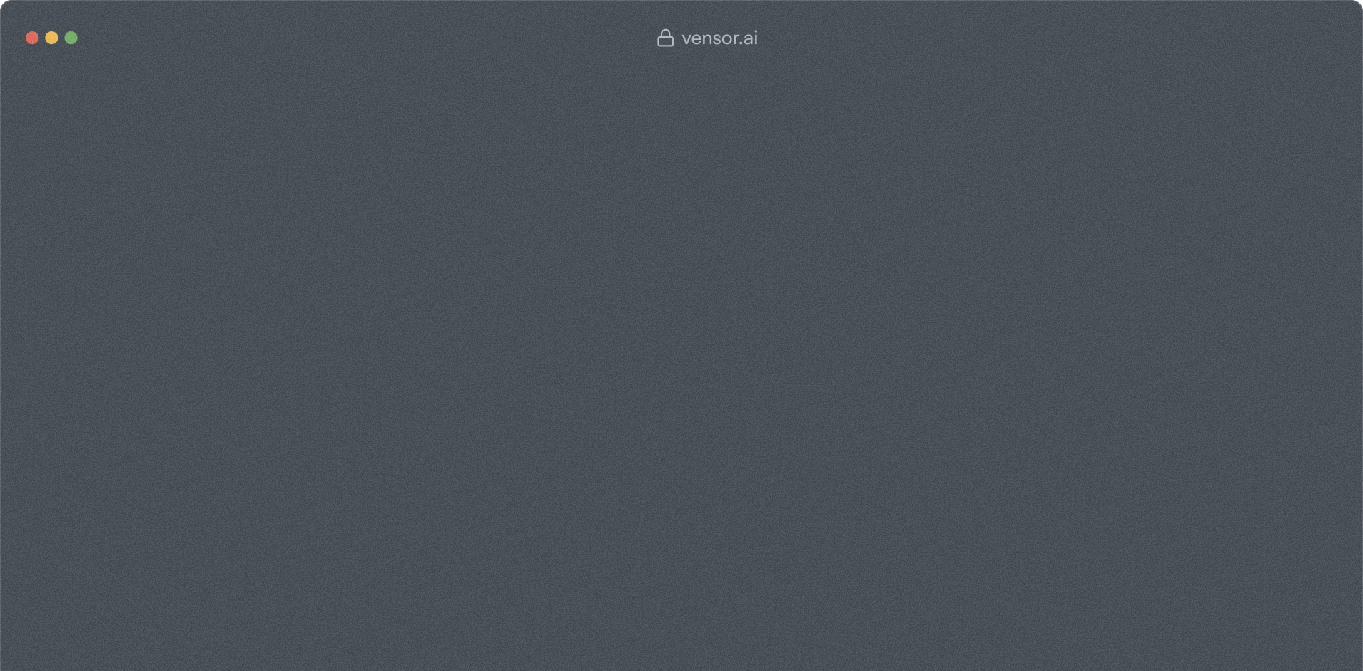 Vensor team alignment dashboard walkthrough showing real-time agent behavior
